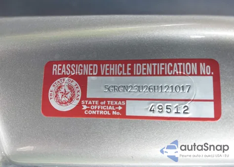 2006 Hummer H2 Suv из США, поврежденный, VIN 5GRGN23U26H121017